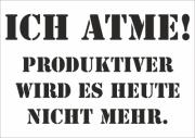 Mehrwegschablone "ich atme"